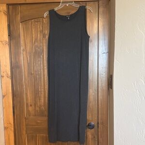Eileen Fisher Tencel Gray Sleeveless maxi dress